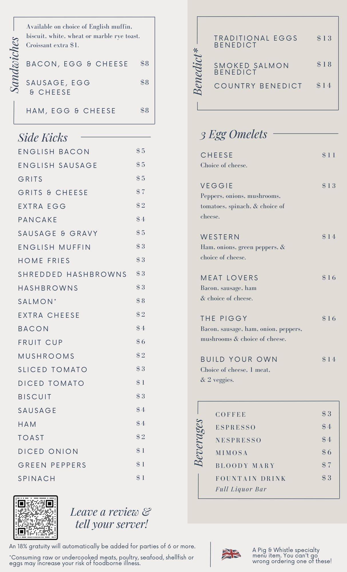 Breakfast Menu Page 2