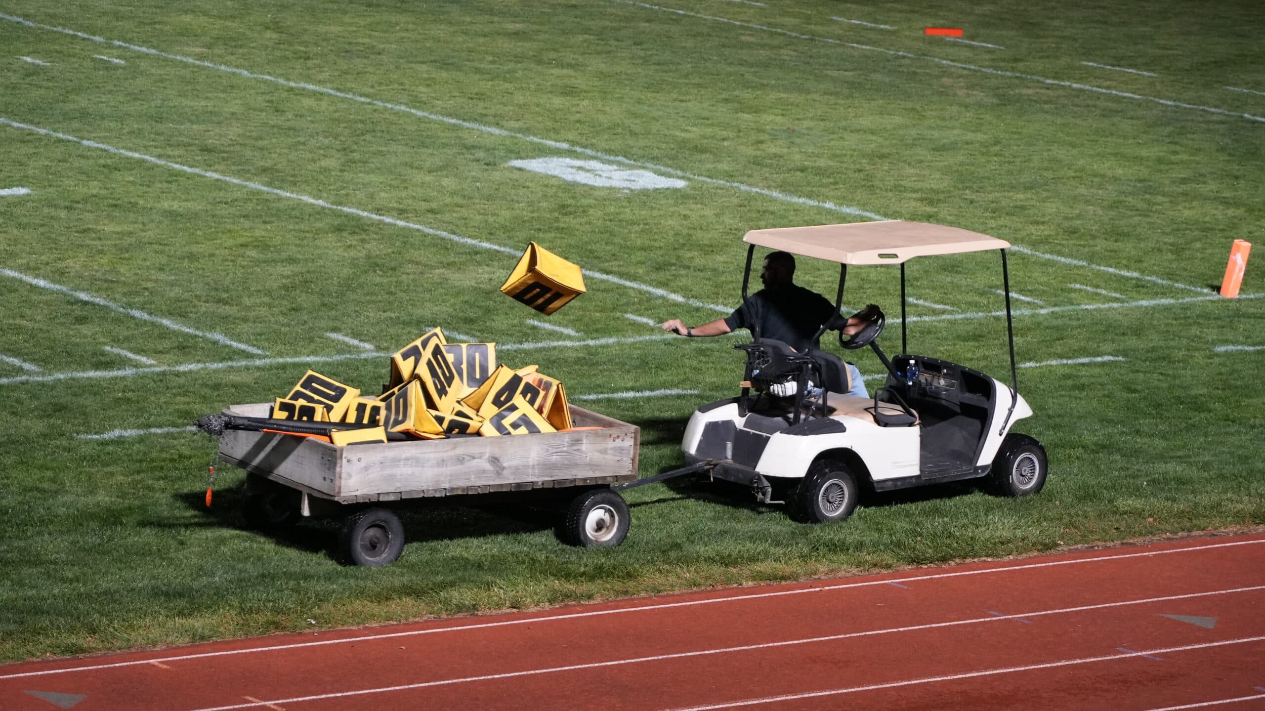 Post Football Game Cleanup Removing